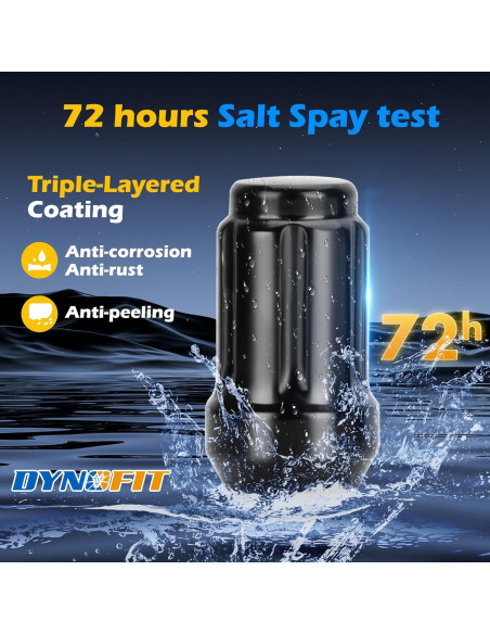 Dynofit Juego de Tuercas de Rueda M12x1.5 20pc con Llave