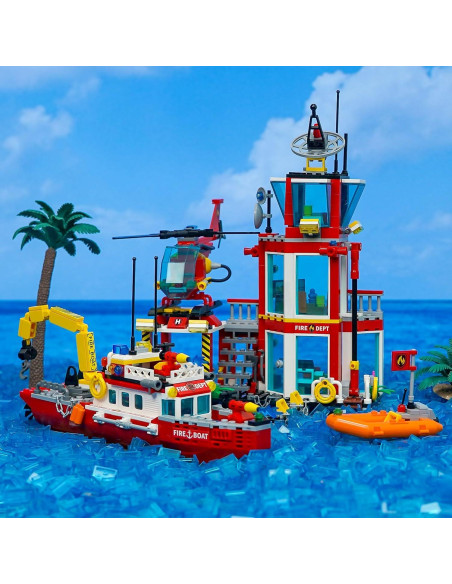 Kit de Construcción Estación de Bomberos Toy Player 779 Piezas Kit de Construcción Estación de Bomberos Toy Player 779 Piezas