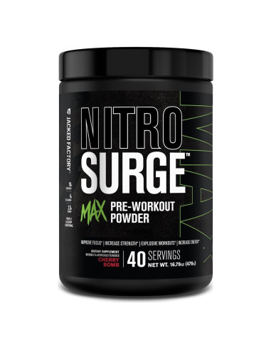 Nitrosurge Max Jacked Factory Pre Entrenamiento 40 Porciones