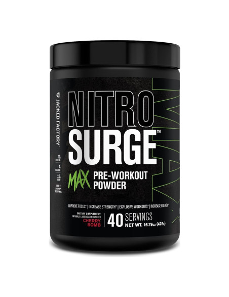 Nitrosurge Max Jacked Factory Pre Entrenamiento 40 Porciones