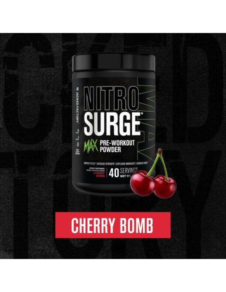 Nitrosurge Max Jacked Factory Pre Entrenamiento 40 Porciones