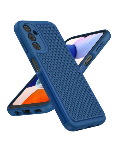 Funda Doble Capa FNTCASE para Samsung Galaxy A14 5G - Azul