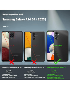 Funda Doble Capa FNTCASE para Samsung Galaxy A14 5G - Azul 2