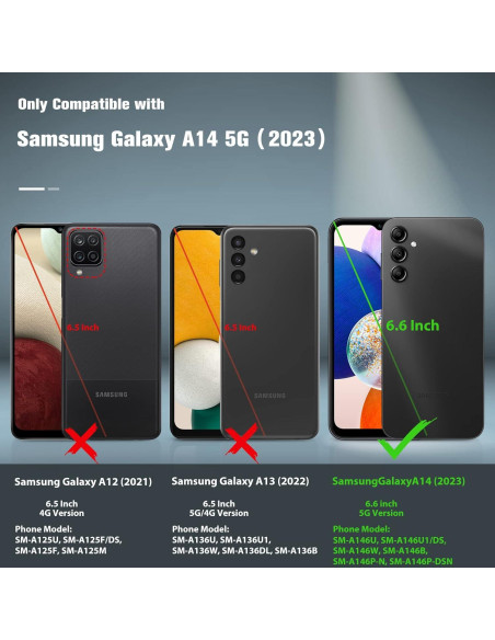 Funda Doble Capa FNTCASE para Samsung Galaxy A14 5G - Azul