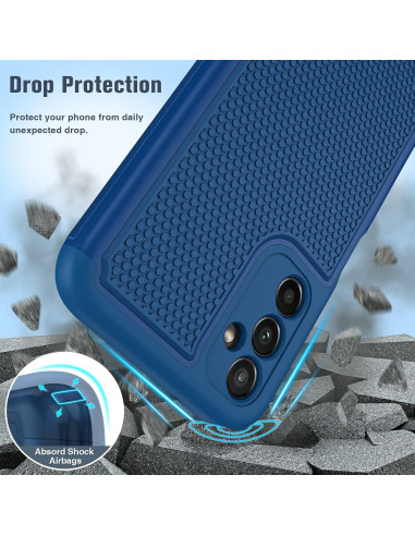 Funda Doble Capa FNTCASE para Samsung Galaxy A14 5G - Azul