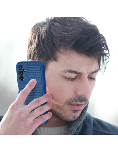 Funda Doble Capa FNTCASE para Samsung Galaxy A14 5G - Azul
