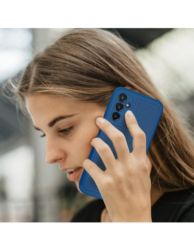 Funda Doble Capa FNTCASE para Samsung Galaxy A14 5G - Azul