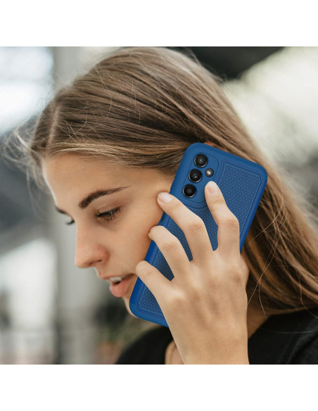 Funda Doble Capa FNTCASE para Samsung Galaxy A14 5G - Azul