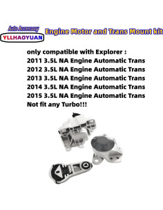 Juego de Soportes de Motor Yllhaoyuan Explorer 2011-2015 3Pcs 2