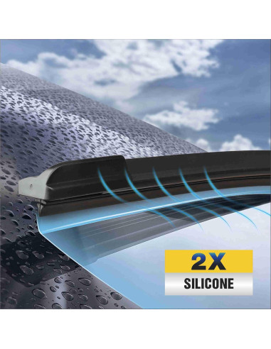 Limpiaparabrisas de Silicona 5 PLUS 26 y 19 cm para Honda y Toyota