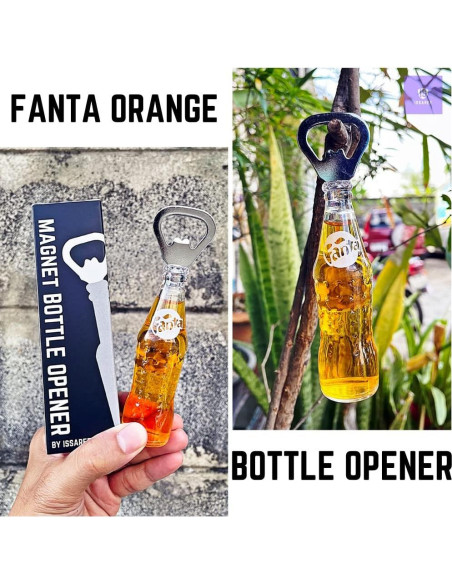 Abrebotellas Imán de Nevera ISSAREE Naranja Fanta Decorativo