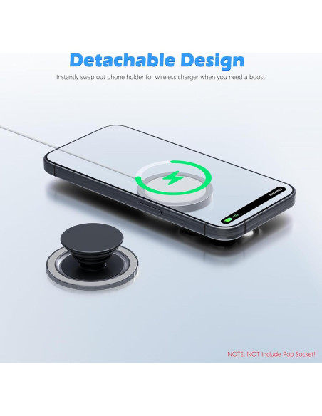 Base Magnética Imluckies para iPhone 16 15 14 13 12 - Negro Mate