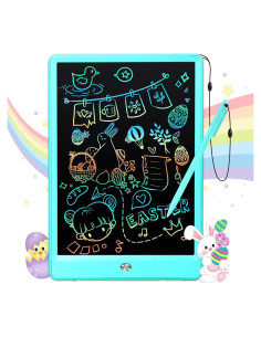 EooCoo Tableta de Escritura LCD 10" para Niños Azul