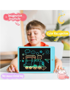 EooCoo Tableta de Escritura LCD 10" para Niños Azul 2