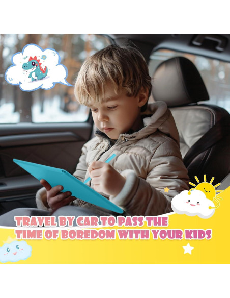 EooCoo Tableta de Escritura LCD 10" para Niños Azul
