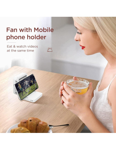 Ventilador de Cuello EasyAcc F28 5000mAh Plegable y Espejo