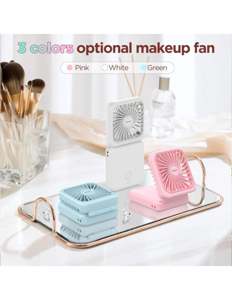 Ventilador de Cuello EasyAcc F28 5000mAh Plegable y Espejo