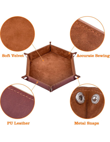 Bandejas para Dados SIQUK 4 Piezas Plegables en 4 Colores