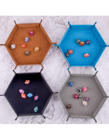 Bandejas para Dados SIQUK 4 Piezas Plegables en 4 Colores