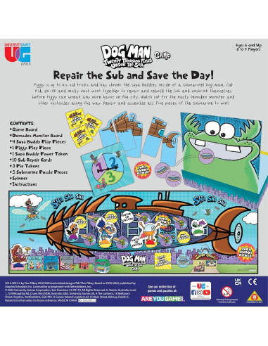 Juego de Mesa Dog Man Veinte Mil Pulgas - University Games