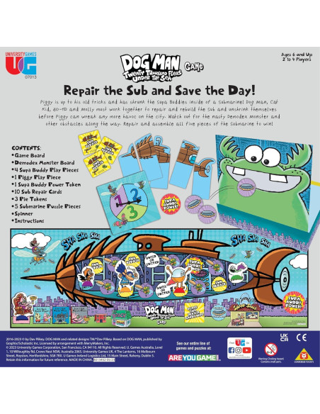 Juego de Mesa Dog Man Veinte Mil Pulgas - University Games