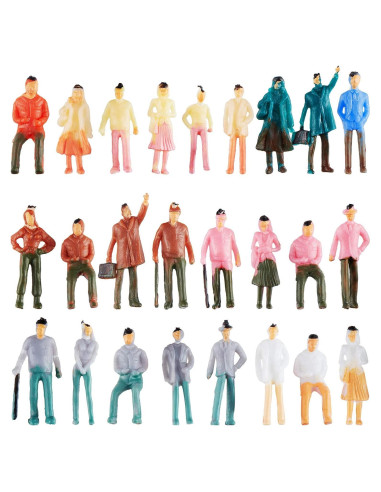200 Figuras de Personas 1:75 Gejoy para Modelos Miniatura