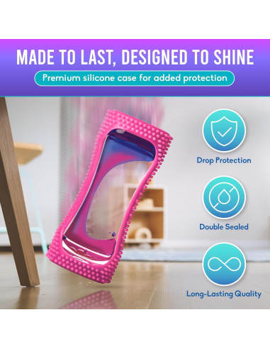 BunMo Burbujeador de Movimiento Líquido Pequeño Púrpura