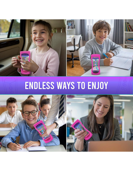 BunMo Burbujeador de Movimiento Líquido Pequeño Púrpura