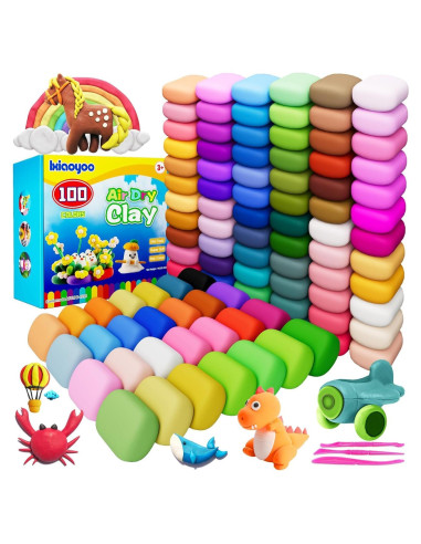 Arcilla Secada al Aire Ixiaoyoo 100 Colores para Modelar