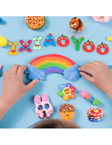 Arcilla Secada al Aire Ixiaoyoo 100 Colores para Modelar