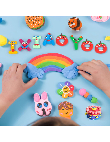 Arcilla Secada al Aire Ixiaoyoo 100 Colores para Modelar