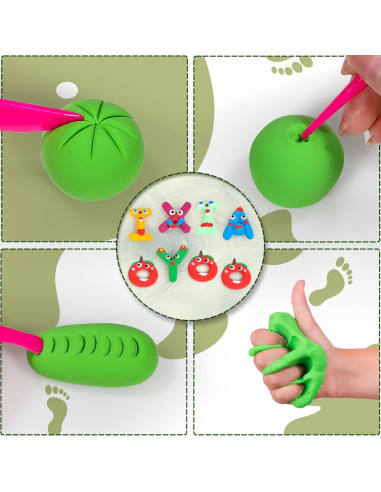 Arcilla Secada al Aire Ixiaoyoo 100 Colores para Modelar