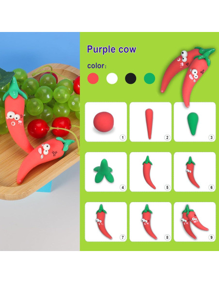 Arcilla Secada al Aire Ixiaoyoo 100 Colores para Modelar