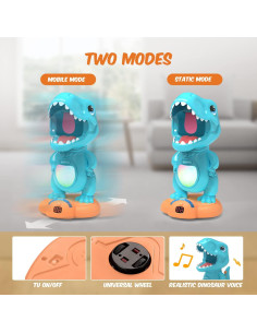 EagleStone Juguete de Disparo de Dinosaurios con 2 Pistolas 2