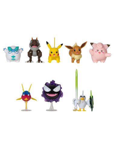 Figuras de Batalla Pokémon Jazwares 8 Piezas 2-3 Pulgadas