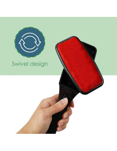 Removedor de Pelusa Manual Home Basics Rojo 26.7x6.4 cm