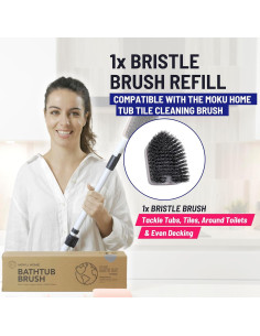 Cepillo de Cerdas Moku Home para Limpiador de Ducha 15 cm 2