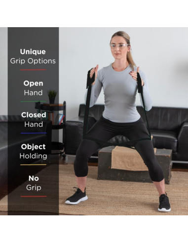 Banda de Resistencia THERABAND CLX Negra Pesada 3.31 kg