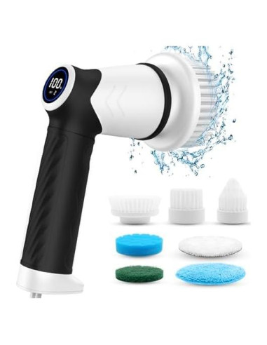 Cepillo Eléctrico Kecoreay ECB-881 con 7 Cabezas y Pantalla LED