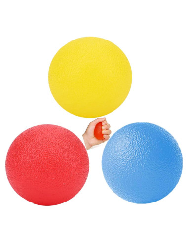 3 Pelotas de Estrés FMELAH con 3 Resistencias para Mano