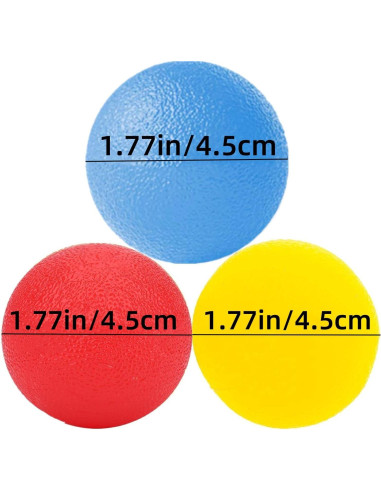 3 Pelotas de Estrés FMELAH con 3 Resistencias para Mano