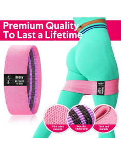 Bandas de Resistencia WALITO para Glúteos y Piernas - 4 Niveles 2
