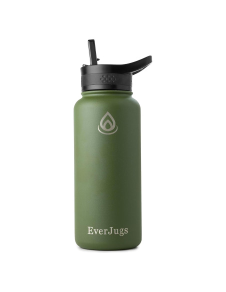 Botella de Agua EverJugs 0.95L Boca Ancha Acero Inoxidable