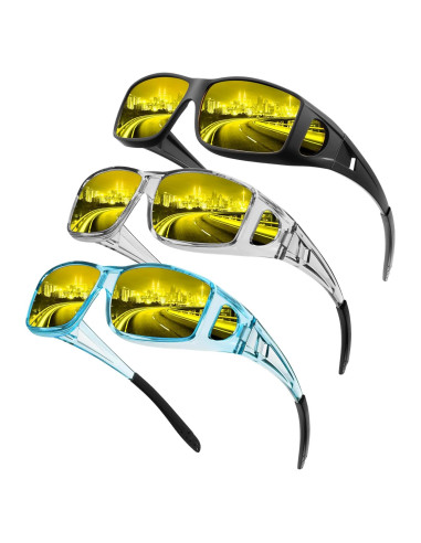 Gafas de Sol Polarizadas HD sobre Gafas para Hombres y Mujeres