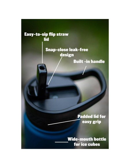 Botella de Agua EverJugs 0.95L Boca Ancha Acero Inoxidable