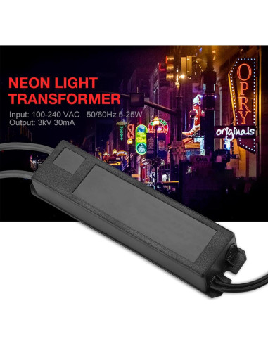 Transformador de Luz de Neón Walfront 3kV 30mA 5-25W
