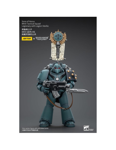 Figura JoyToy Warhammer 40K Hijos de Horus Escuadra Táctica 12cm