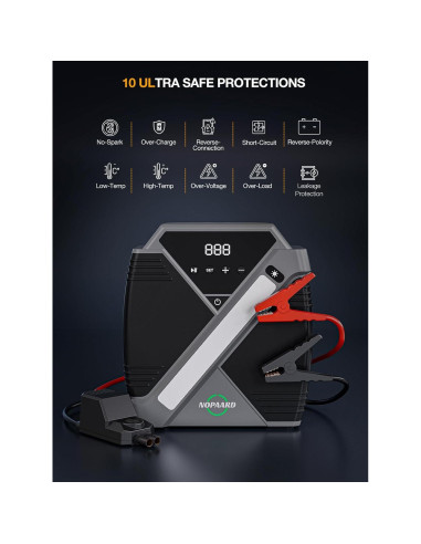 Arrancador de coche NOPAARD 4000A con compresor 150PSI