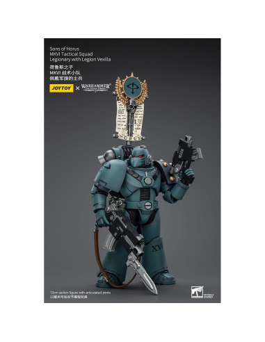 Figura JoyToy Warhammer 40K Hijos de Horus Escuadra Táctica 12cm