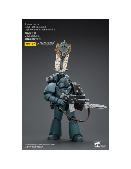 Figura JoyToy Warhammer 40K Hijos de Horus Escuadra Táctica 12cm